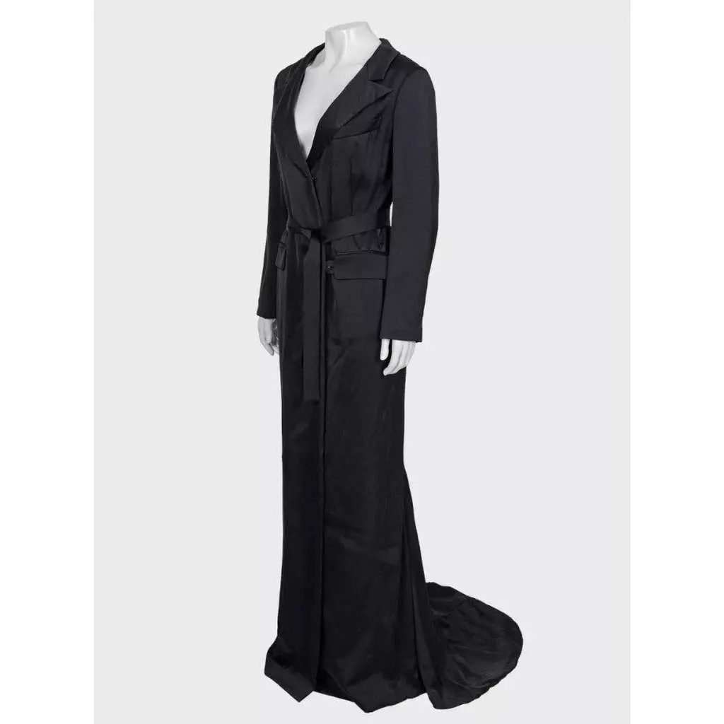 Lanvin Viscose Maxi Dress Black Cotton Very good - Back View