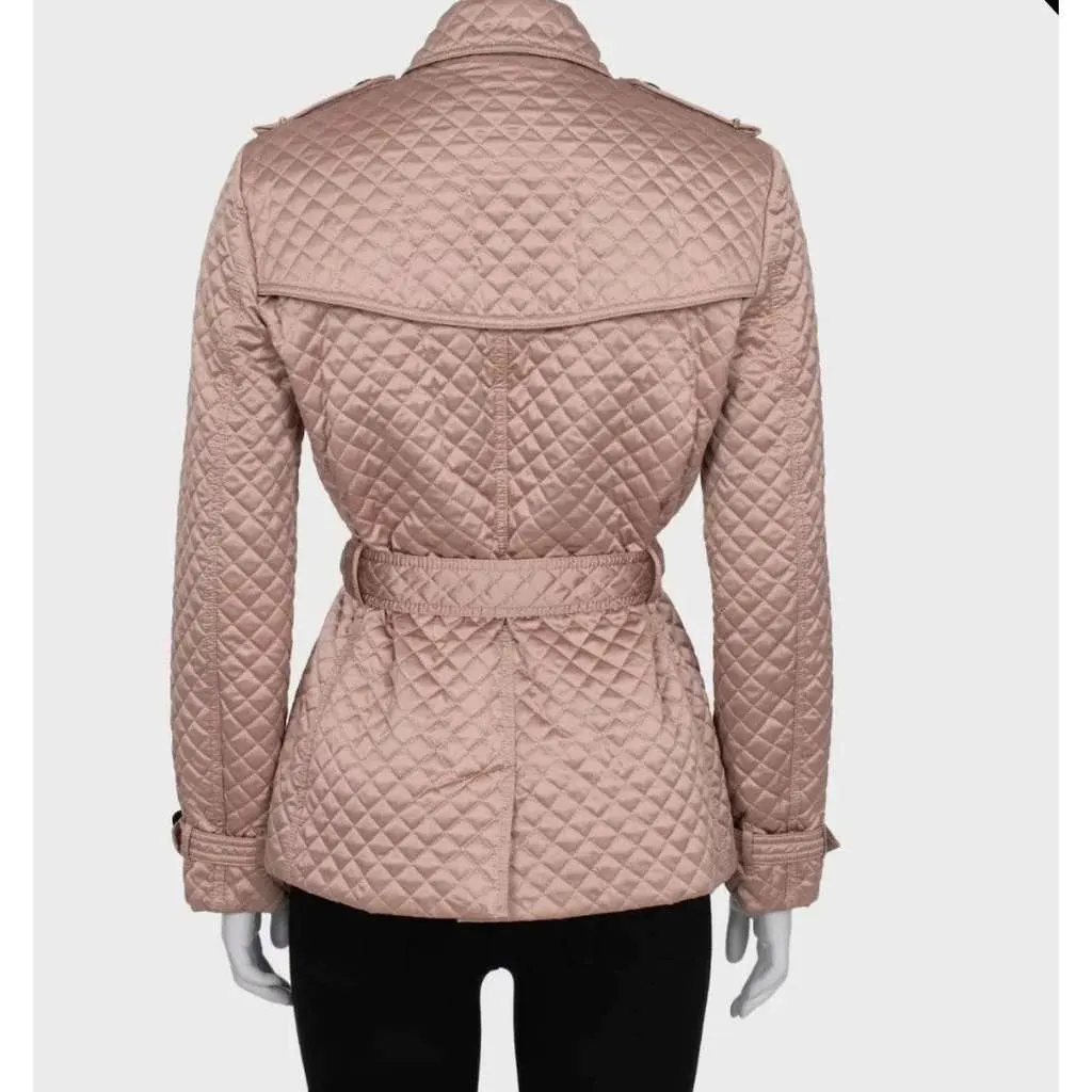 Burberry Quilted Belted Jacket Beige Cotton Very good - Inside View