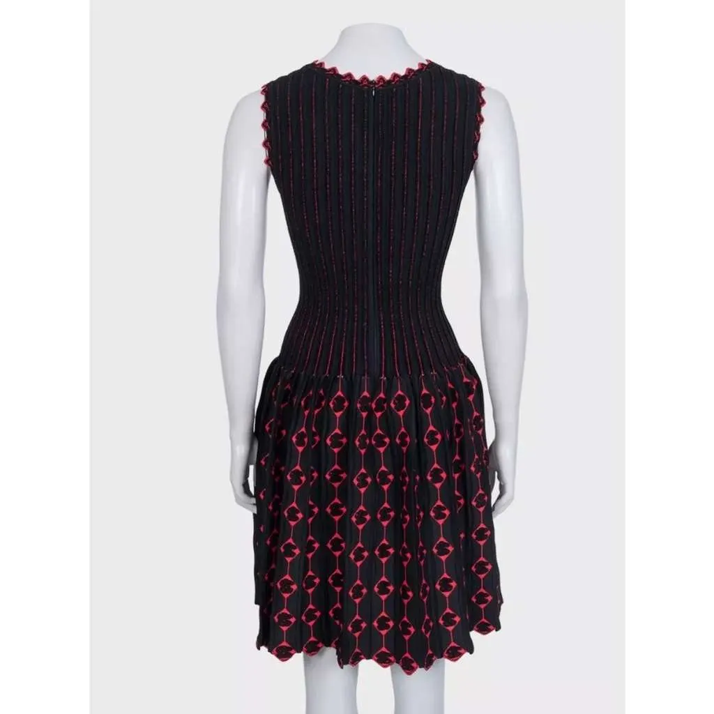 Alaïa Fitted Sleeveless Dress Black Very good - Inside View