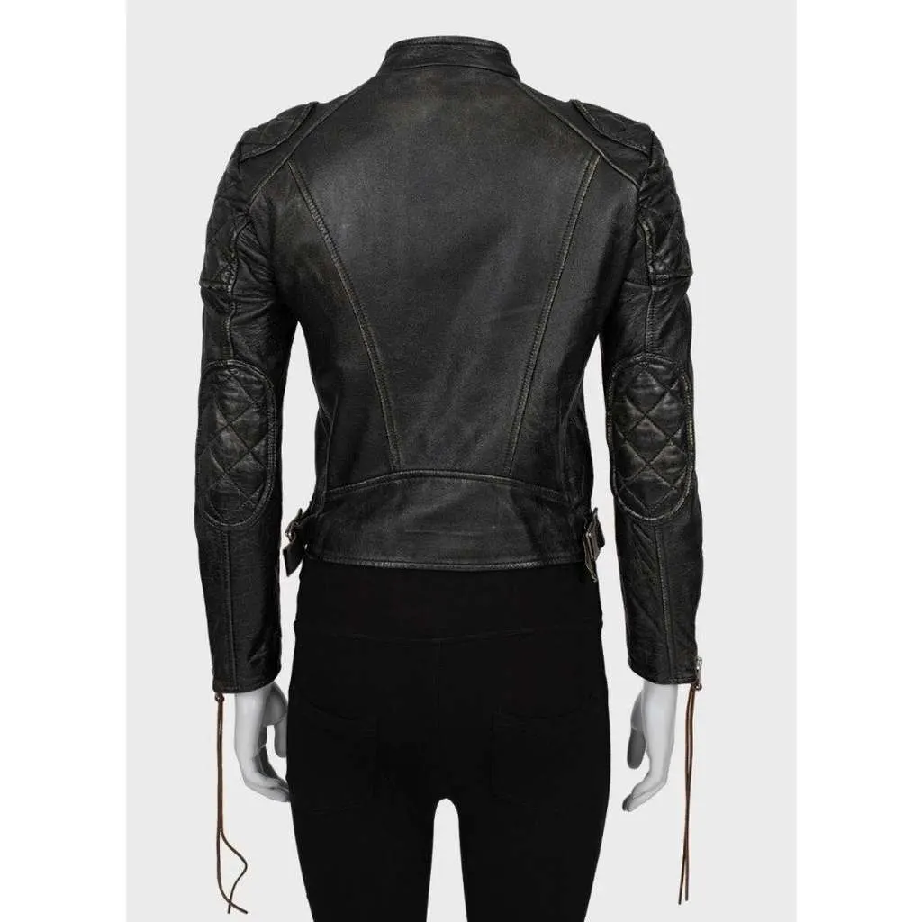 Saint Laurent Fitted Biker Jacket Black Leather Very good - Inside View