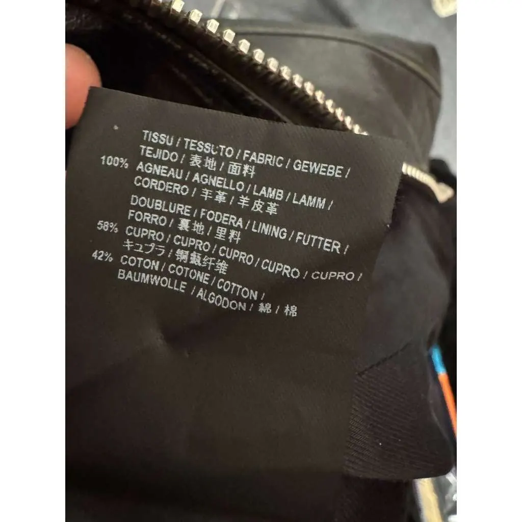 Saint Laurent Fitted Biker Jacket Black Leather Very good - Box View