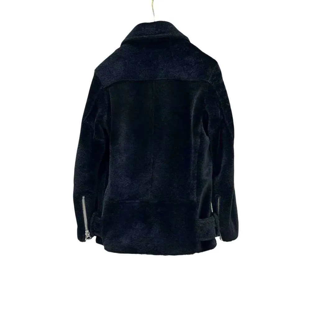 Acne Studios Biker Jacket Black Leather Very good - Back View