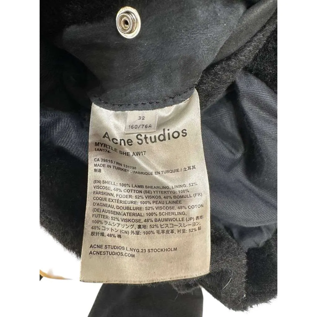 Acne Studios Biker Jacket Black Leather Very good - Inside View