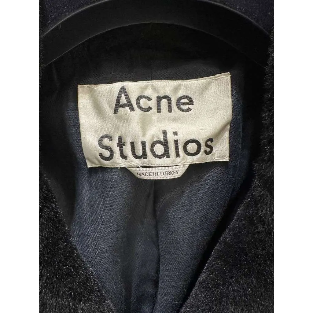 Acne Studios Biker Jacket Black Leather Very good - Model View