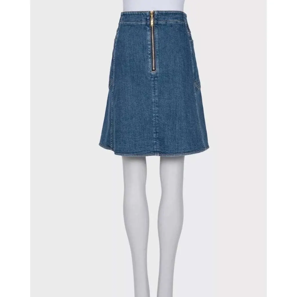 Louis Vuitton Skirt Blue Cotton Very good - Inside View