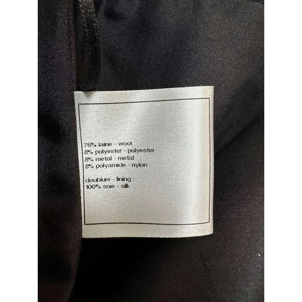 Chanel Mini Embellishment Skirt Black Cotton Very good - Box View