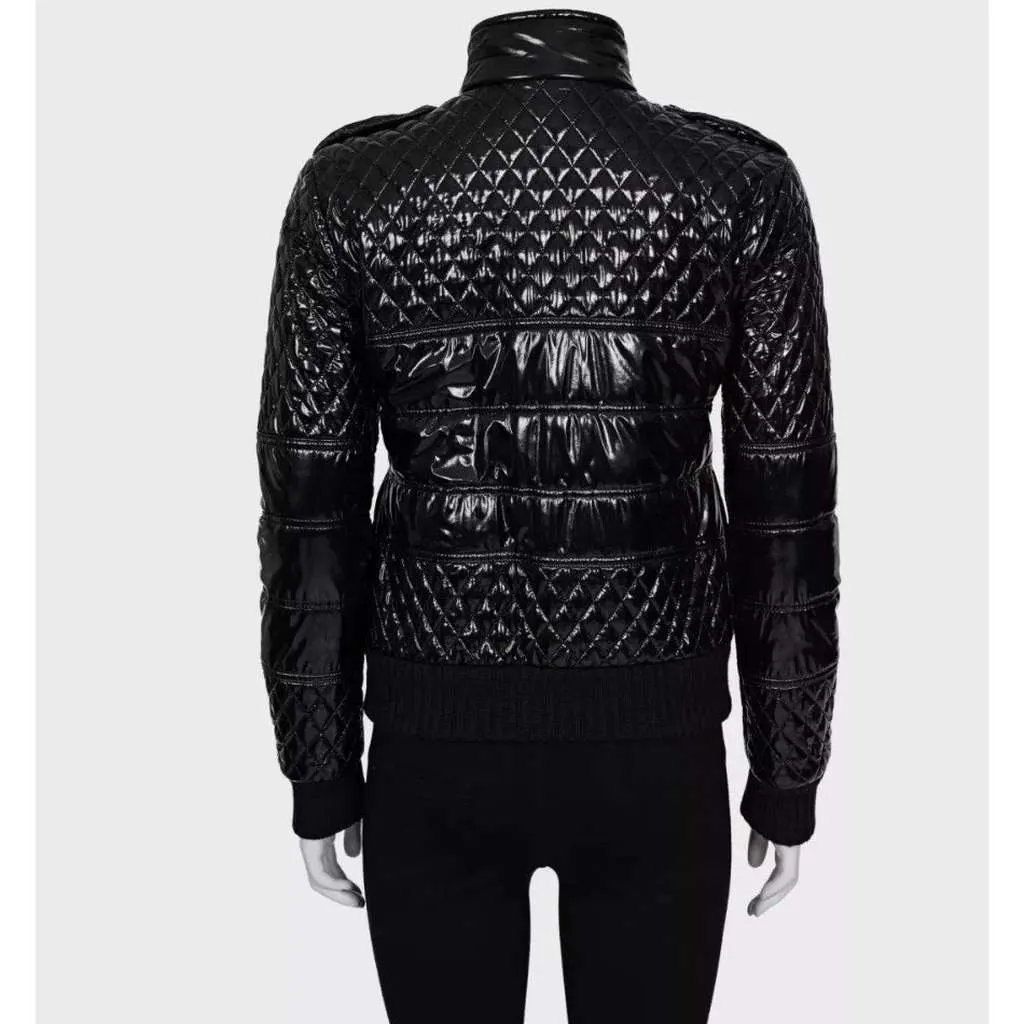 Chanel Fall 2011 Polyurethane Fitted Jacket Black Very good - Inside View