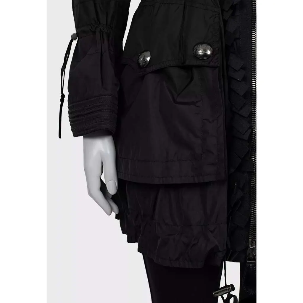 Burberry Trench Coat Black Cotton Very good - Model View