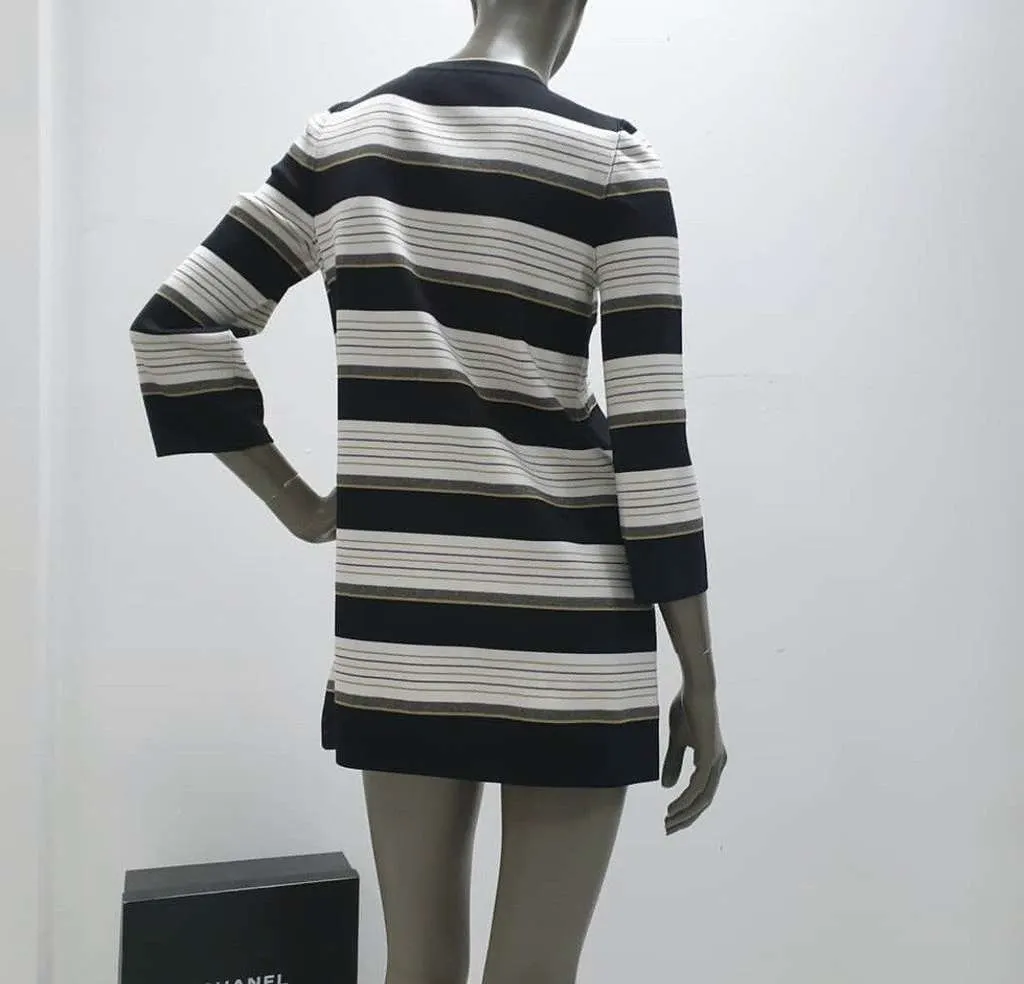 Chanel Striped Tunic dress Casual Dress Black Silk Very good - Inside View