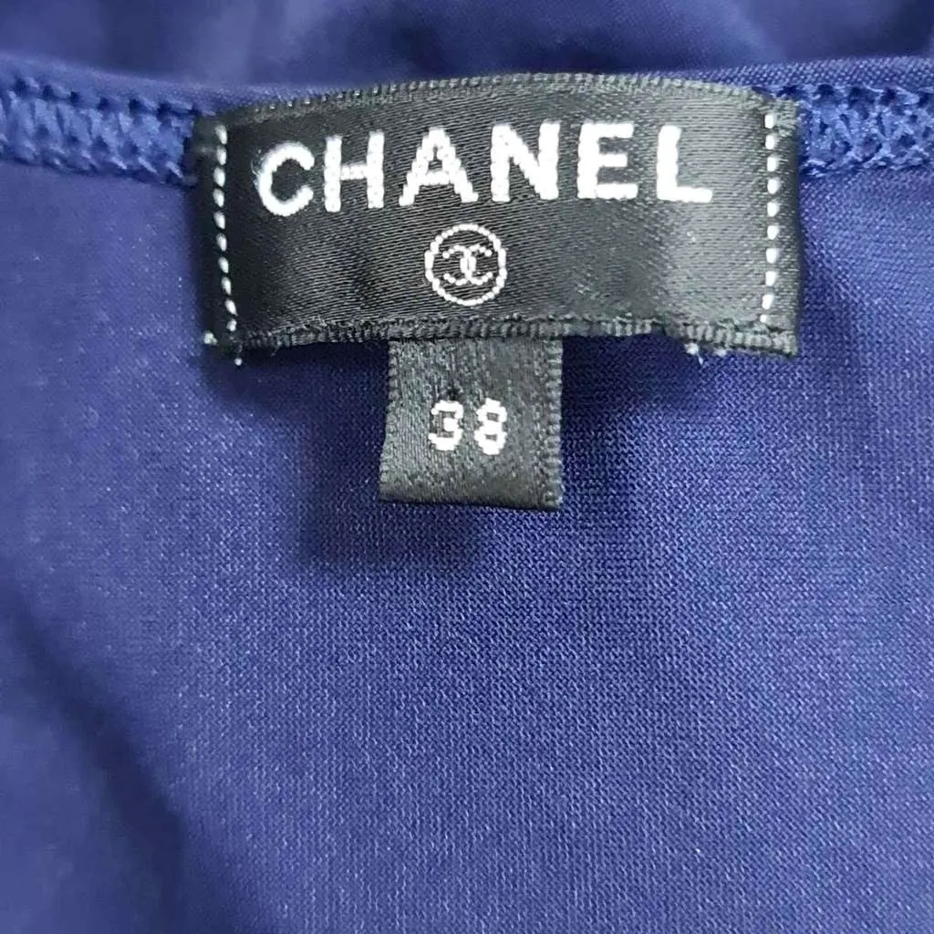 Chanel Club one piece Swimsuit Navy Cotton Very good - Inside View