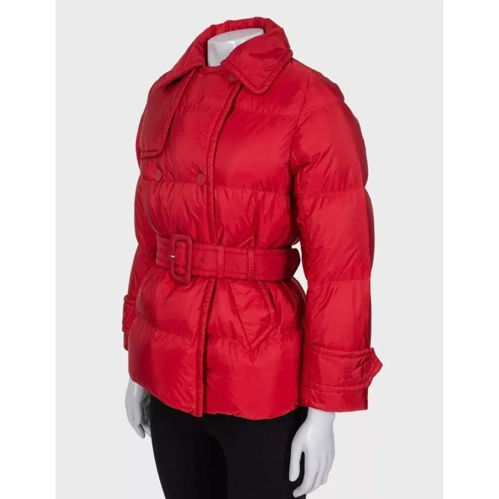 Prada Fitted Down Jacket Winter Coat White Very good - Back View