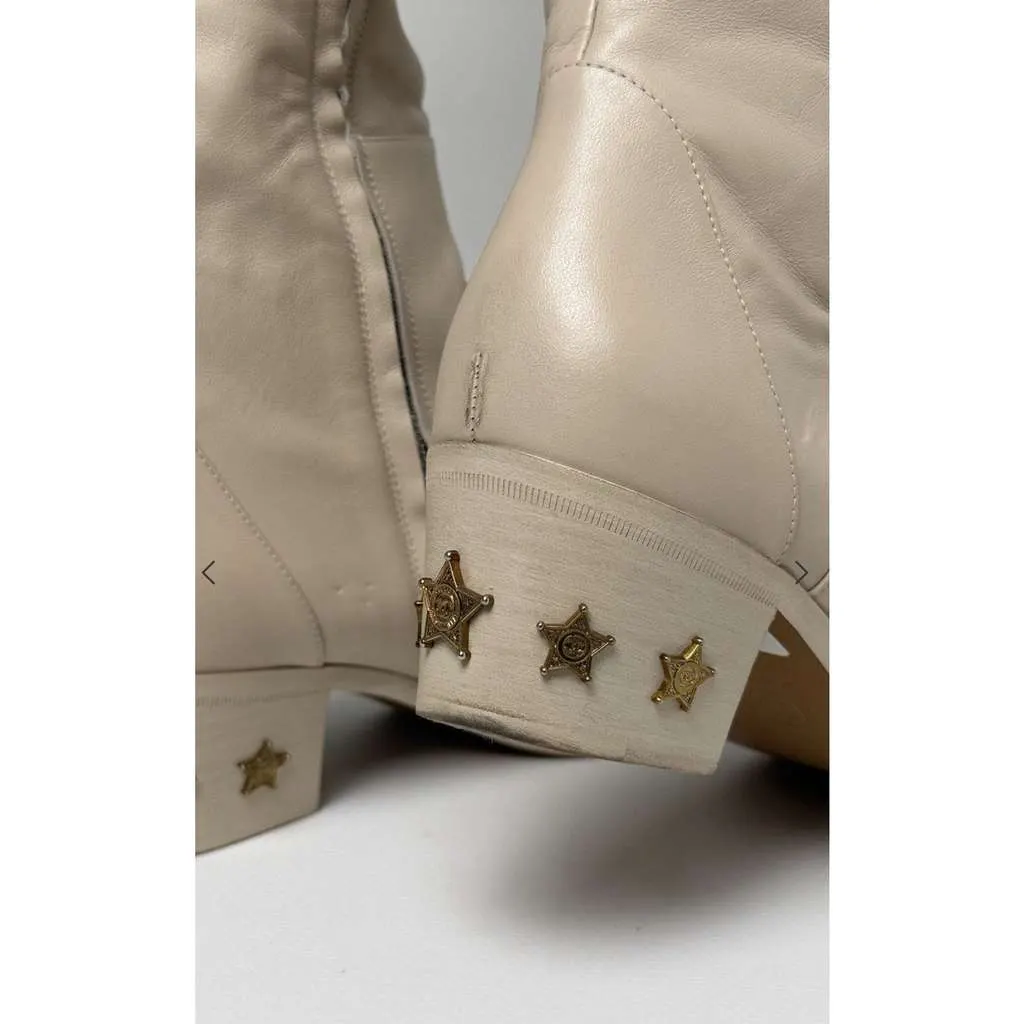 Chanel Paris Dallas Cap Toe Thigh Beige Leather Very good - Back View