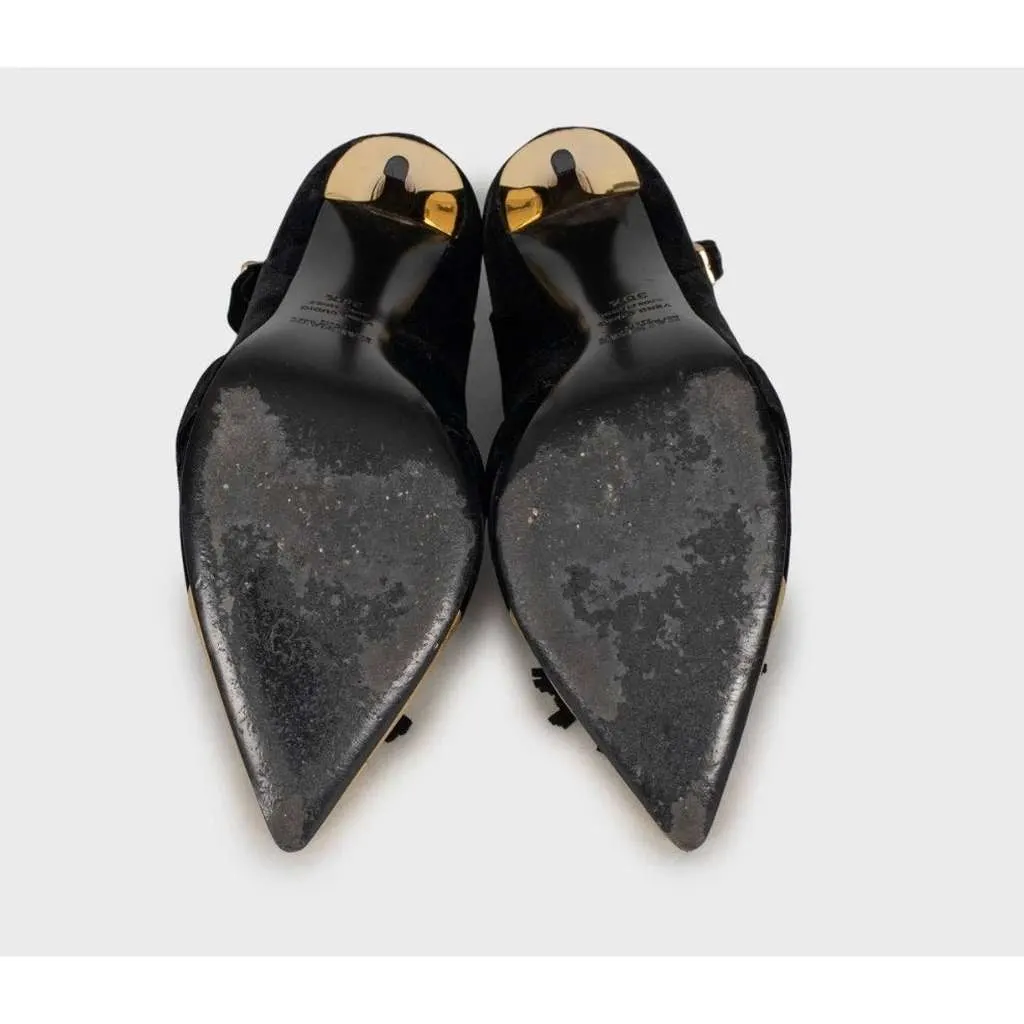 Balmain Pumps with Heels Black Leather Very good - Box View