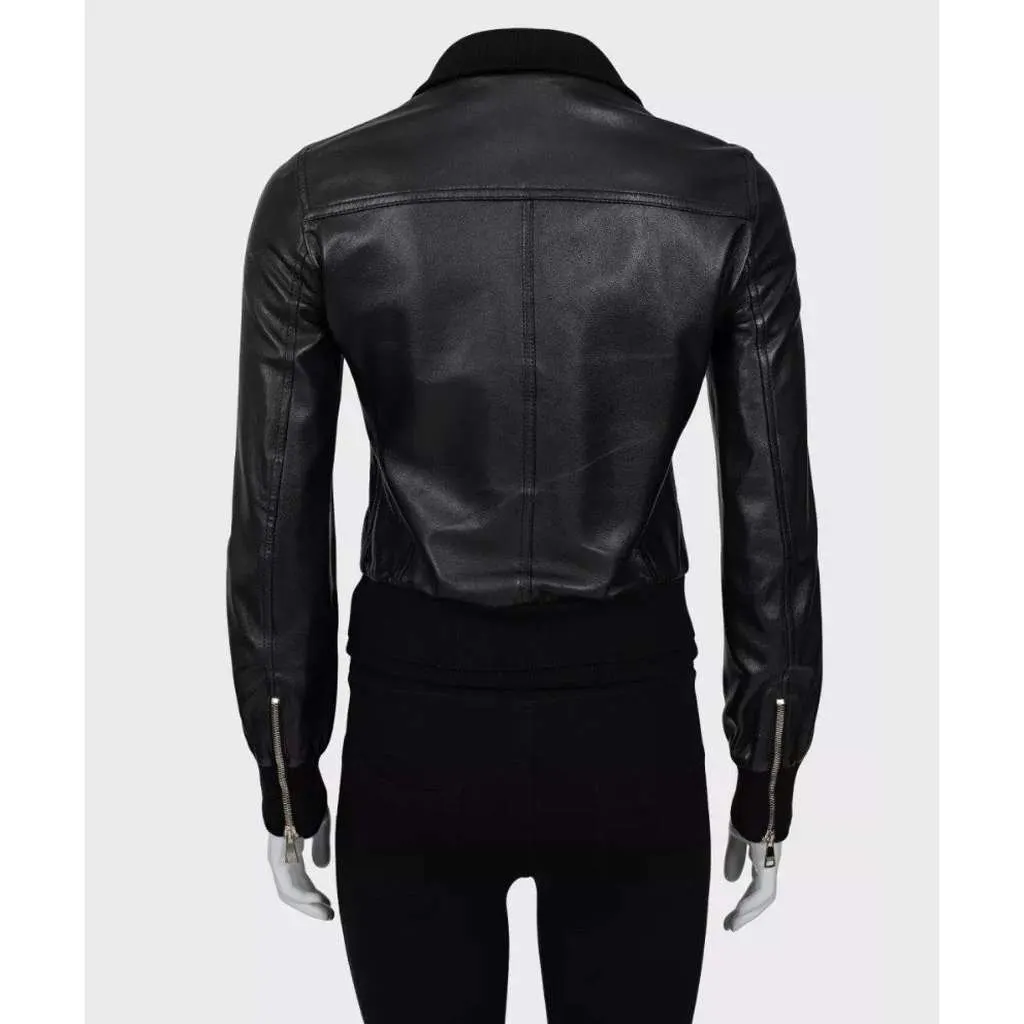 Dolce & Gabbana Jacket Black Leather Very good - Inside View
