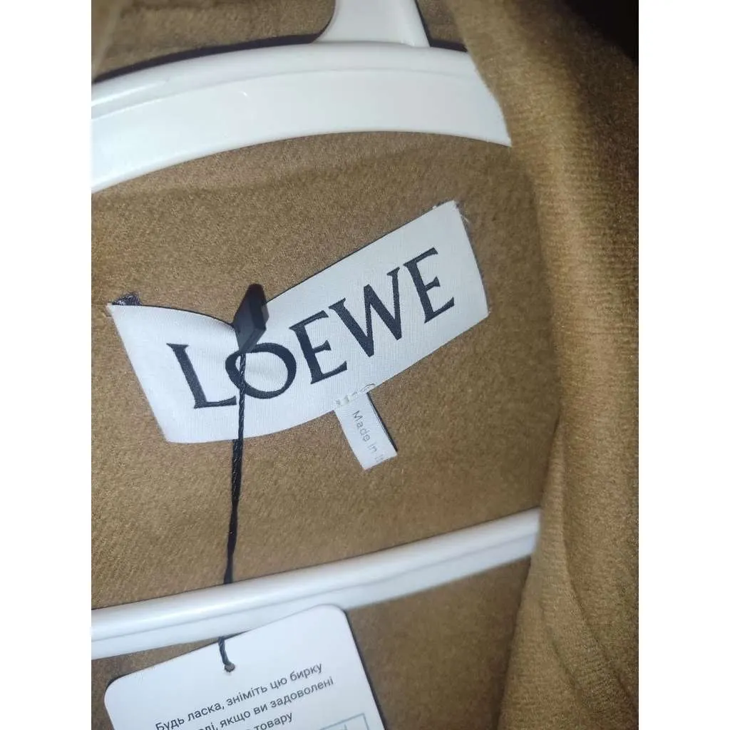 Loewe Wrap Coat Black Wool Very good - Box View