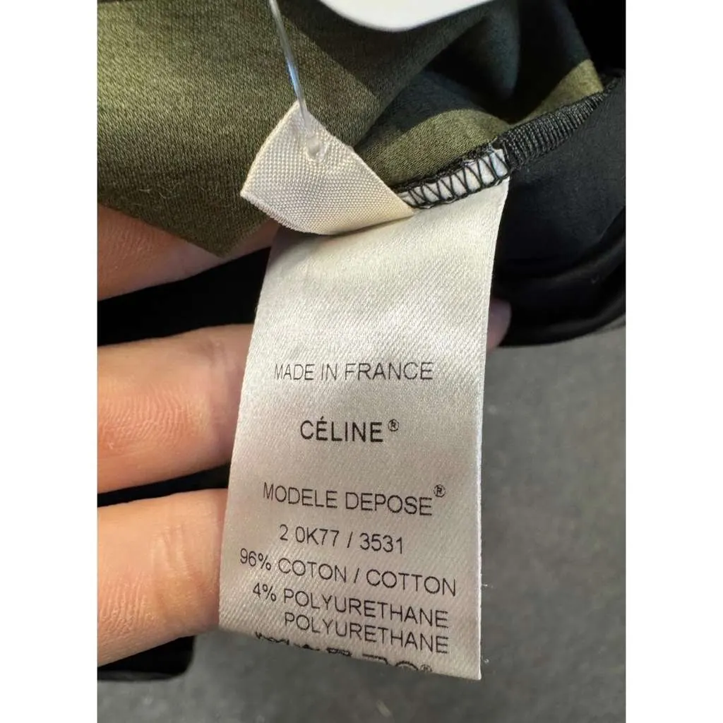 Celine Straight Longsleeve Top with Eco Black Cotton Very good - Box View
