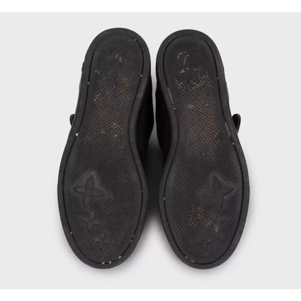Louis Vuitton Wedge Sneakers Black Leather Good - Box View