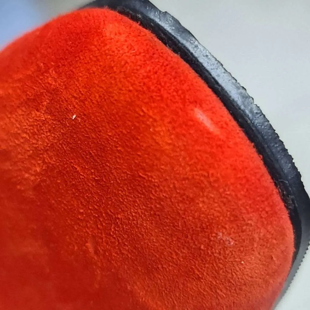 Celine Bright Heels Pumps Red Suede Very good - Back View