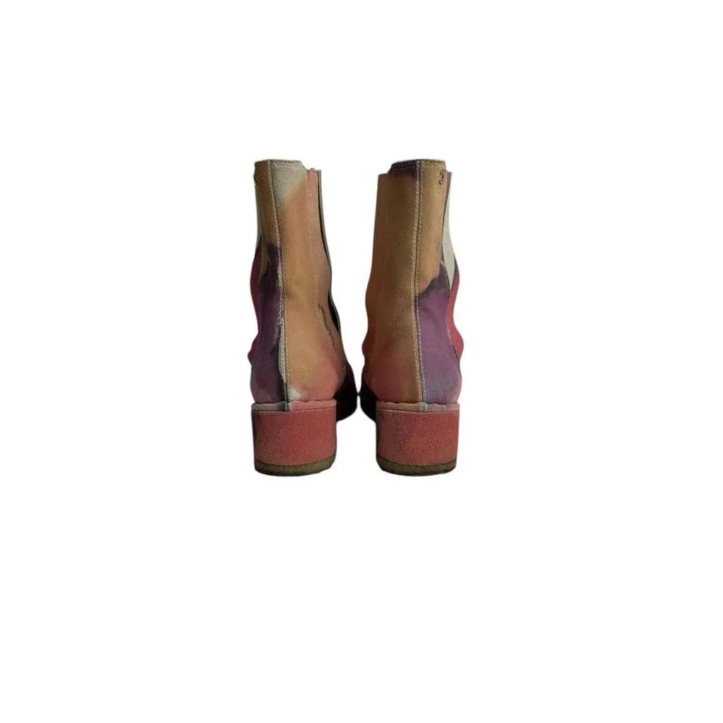 Chanel Tie Dye Effect Boots Black Leather Very good - Inside View