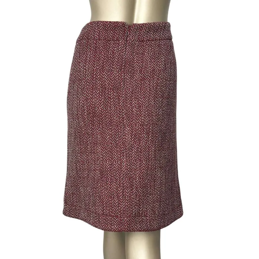Chanel Wrap Skirt Black Wool Very good - Back View