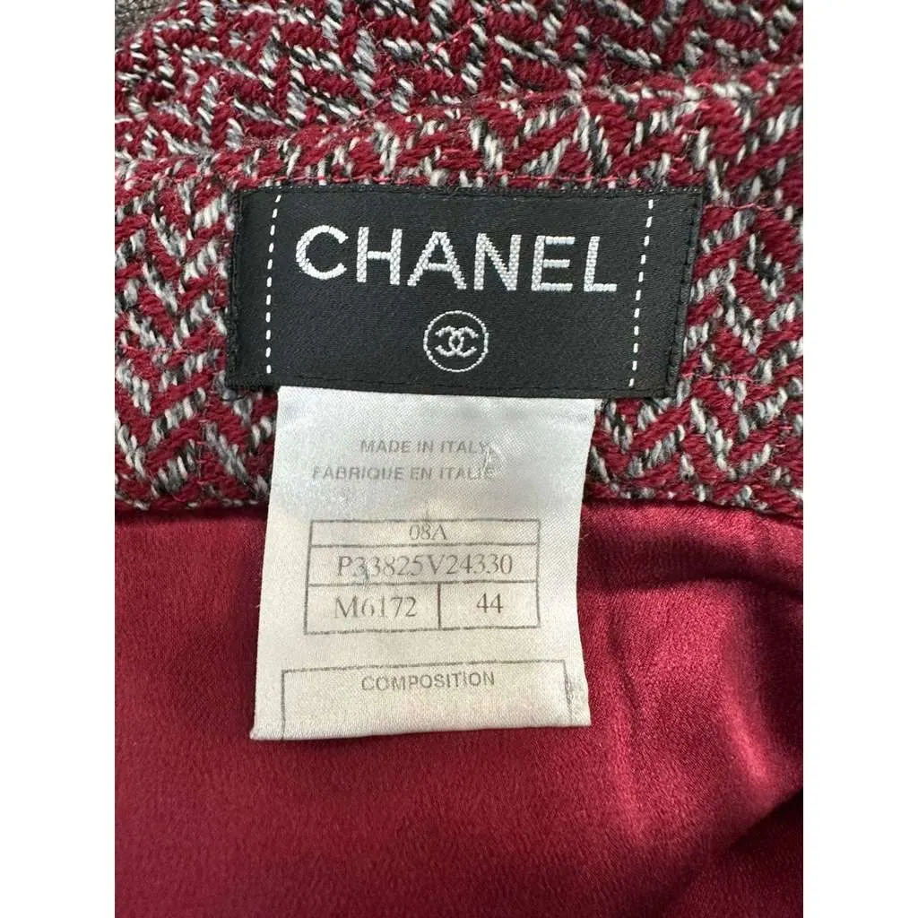 Chanel Wrap Skirt Black Wool Very good - Inside View