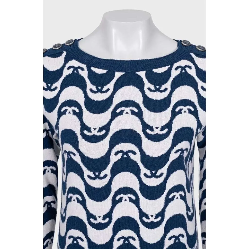 Chanel Pre Spring 2021 Dress MultiColor Wool Very good - Model View