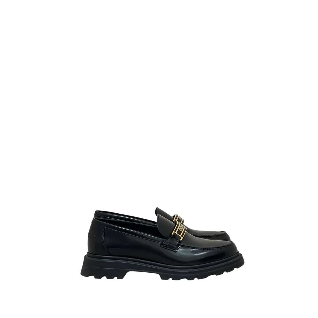 Dior Code Brushed Calfskin Logo Platform Black Leather Very good - Back View
