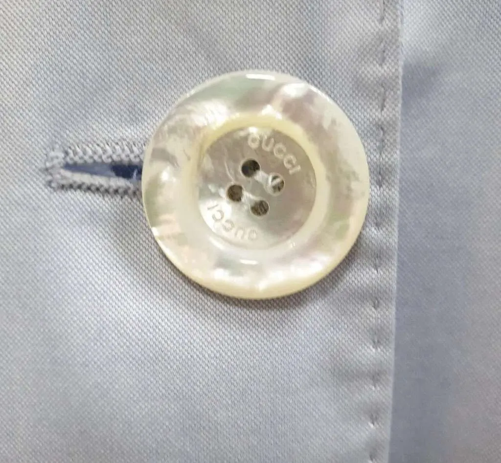 Gucci Light Jacket Blue Cotton Very good - Inside View