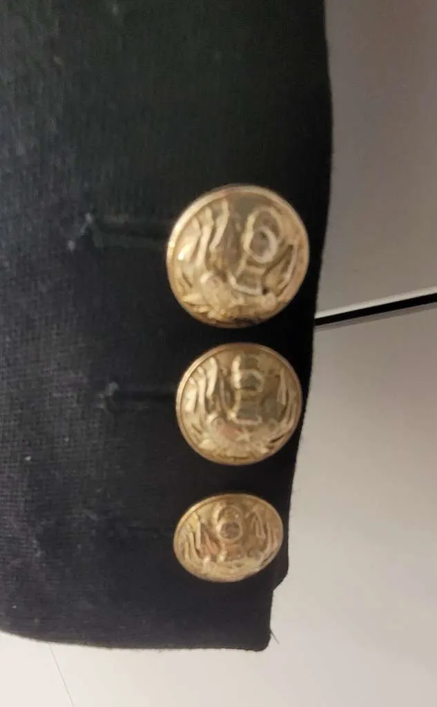 Balmain one button blazer Black Wool Very good - Model View