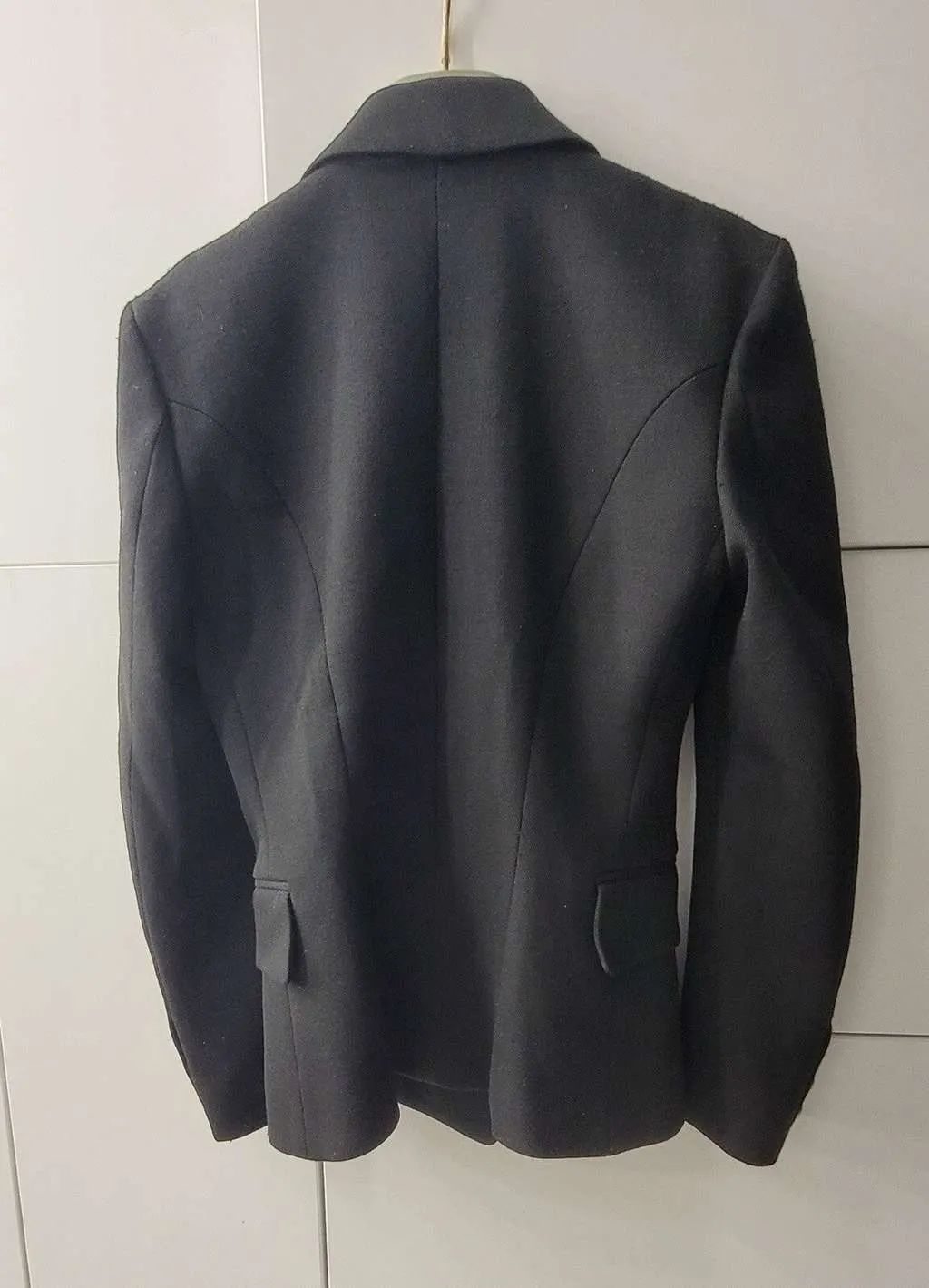 Balmain one button blazer Black Wool Very good - Box View