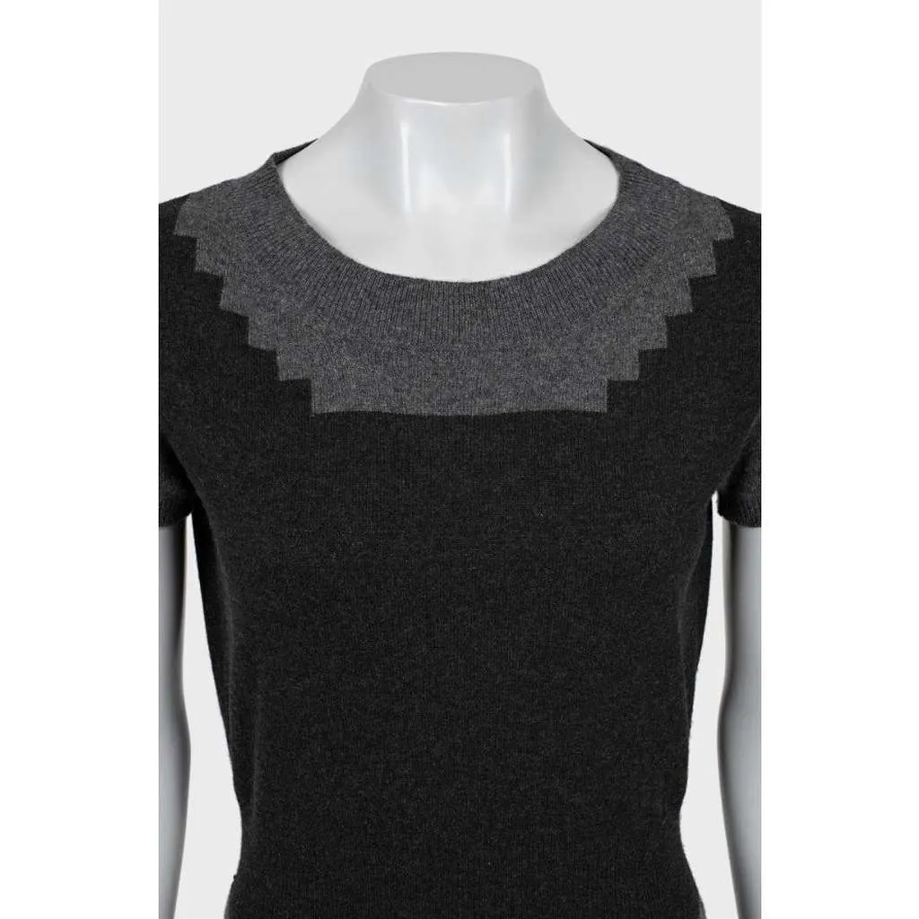 Saint Laurent Dress, MultiColor Wool Never worn, with tag - Model View
