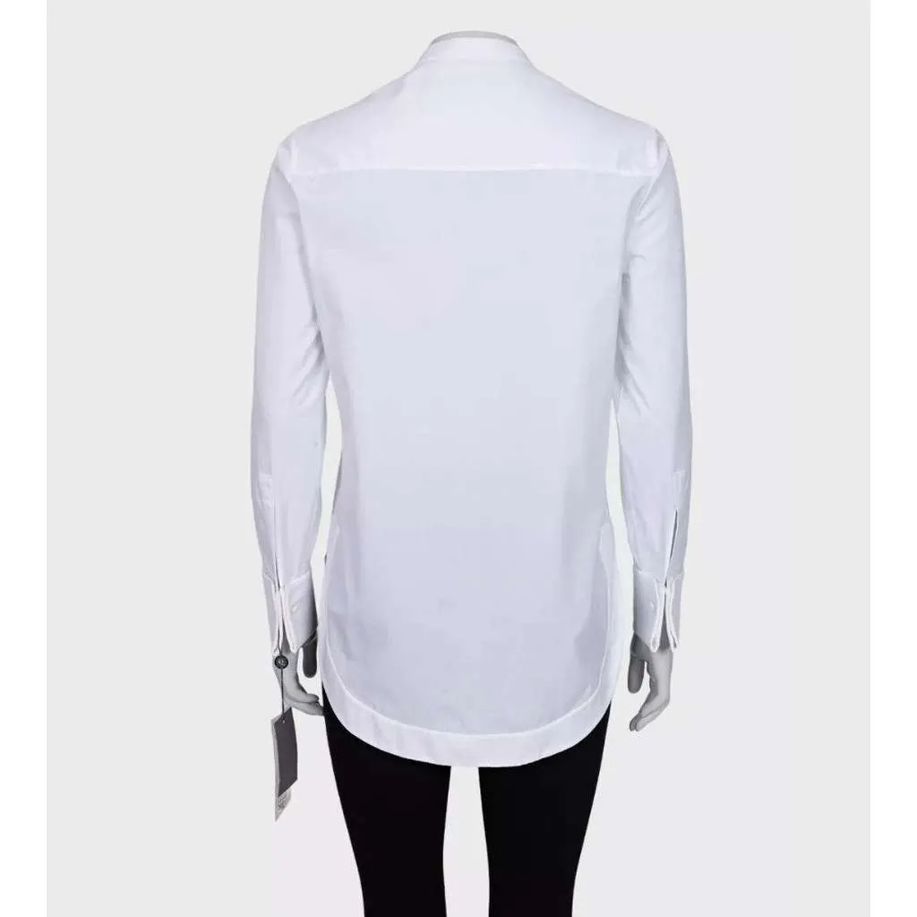 Alexander McQueen Embroidered Logo Shirt White Cotton Very good - Inside View