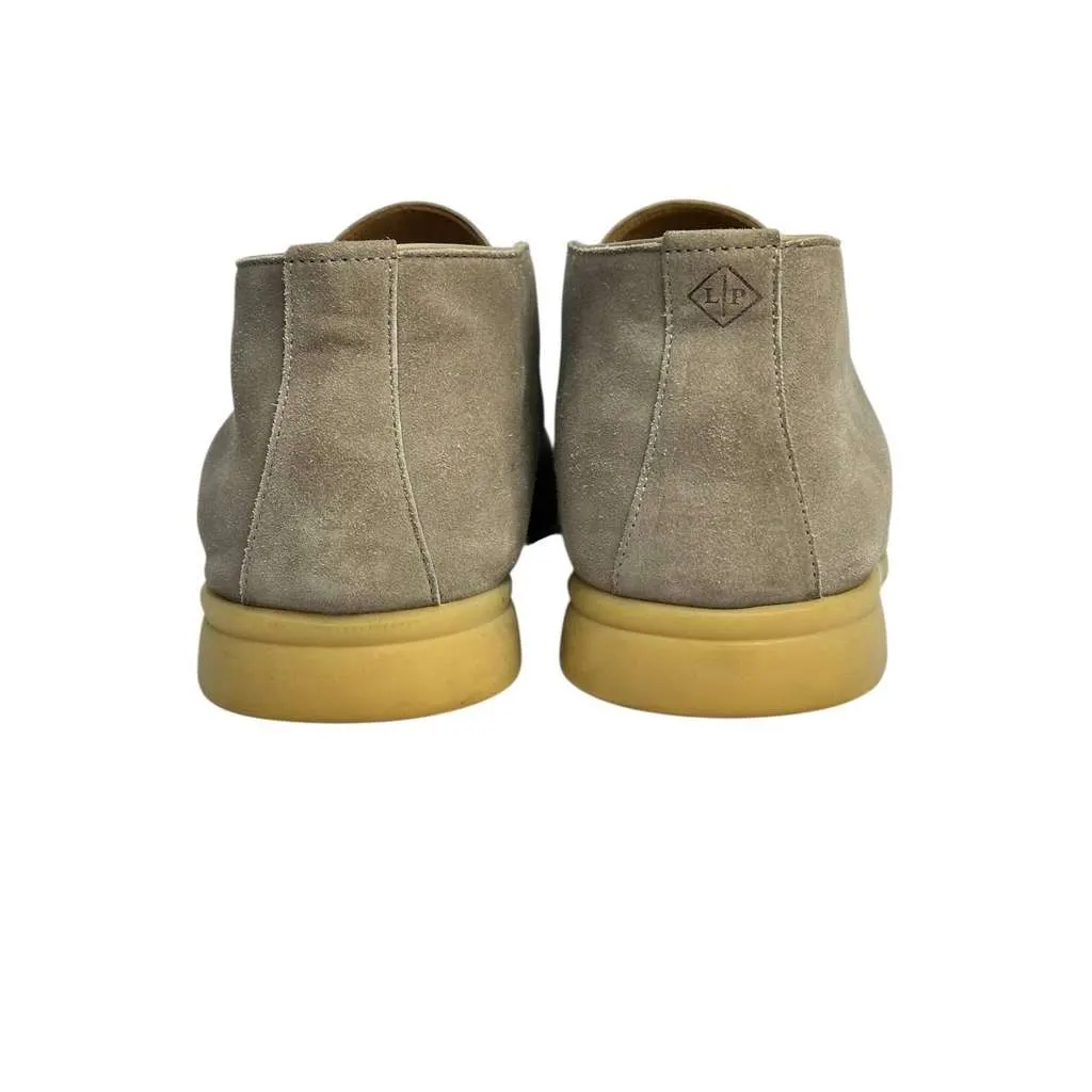 Loro Piana Dark Loafers Beige Suede Very good - Model View