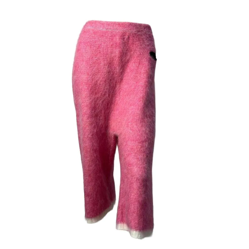 Sonia Rykiel Knitted Pants Top Pink Cotton Never worn, with tag - Model View