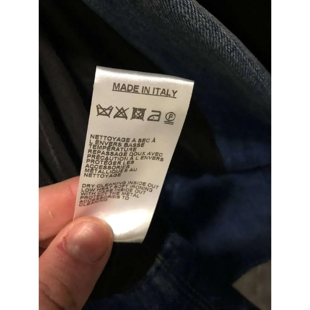 Balmain Double Breasted Jacket Blue Cotton Very good - Box View