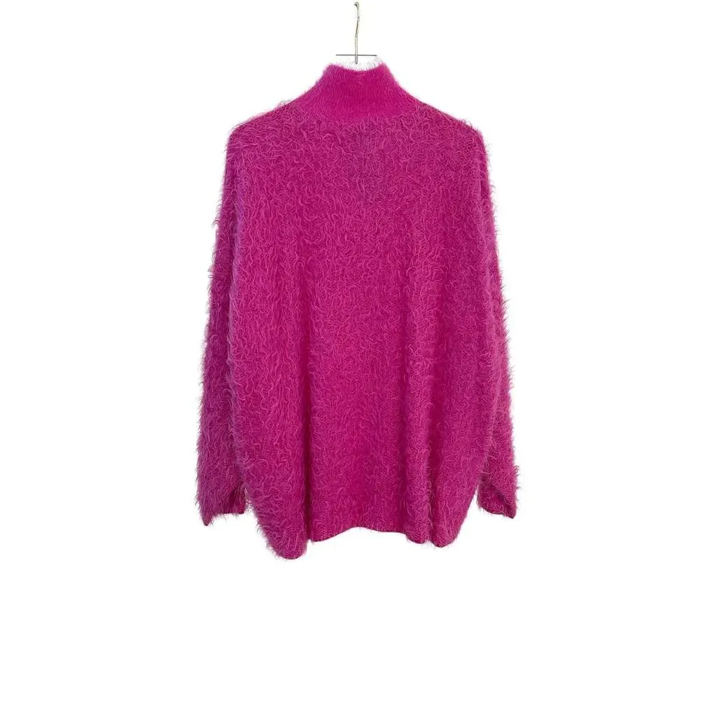 Balenciaga Bright Knit Large High Collar Pink Cotton Very good - Back View