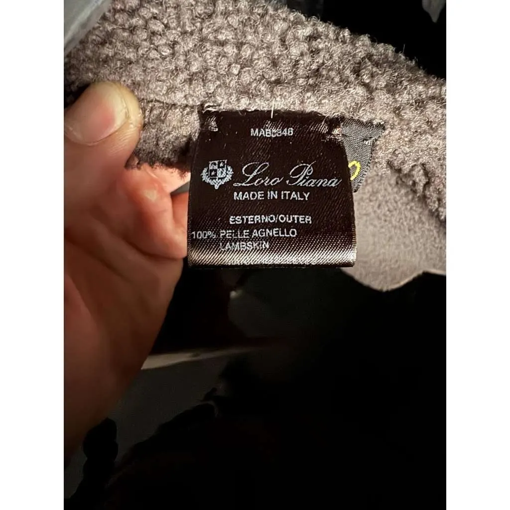 Loro Piana Luxe Lambskin Cardigan \ Brown Cotton Very good - Box View