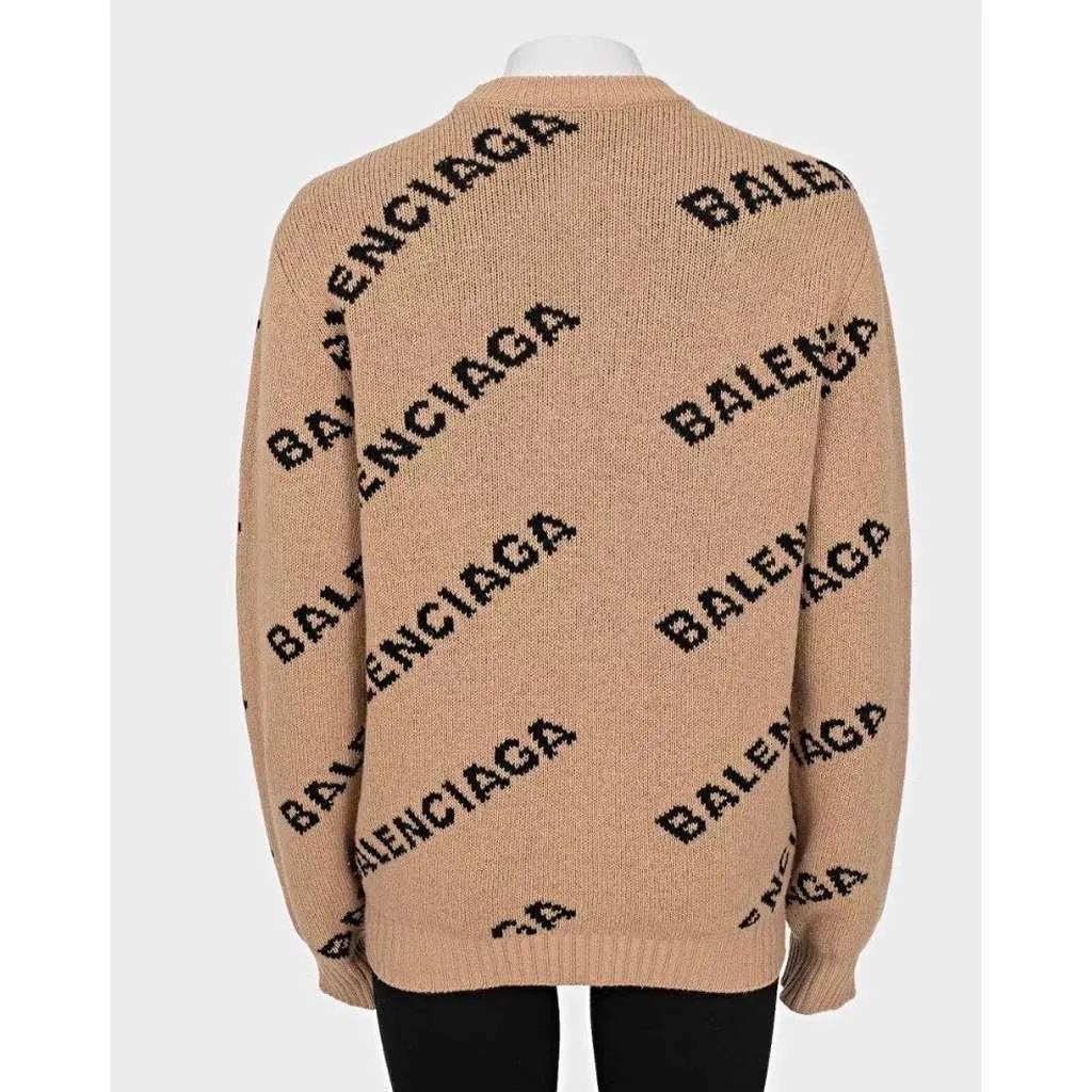 Balenciaga Oversized Sweater Brown Wool Very good - Inside View
