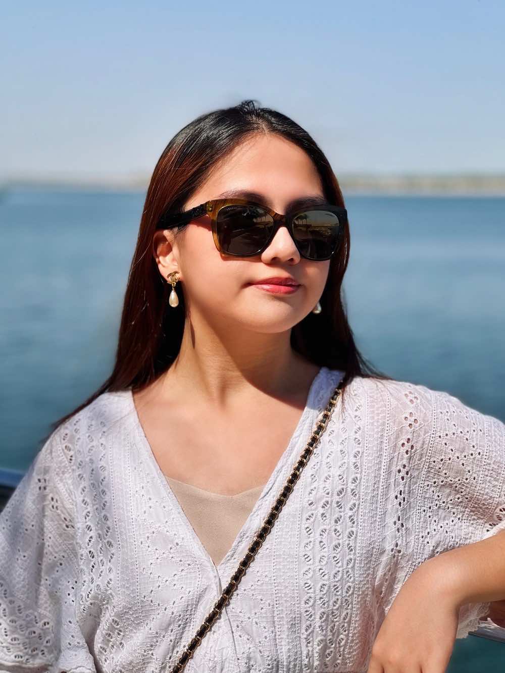 Chanel Square Sunglasses - Side view