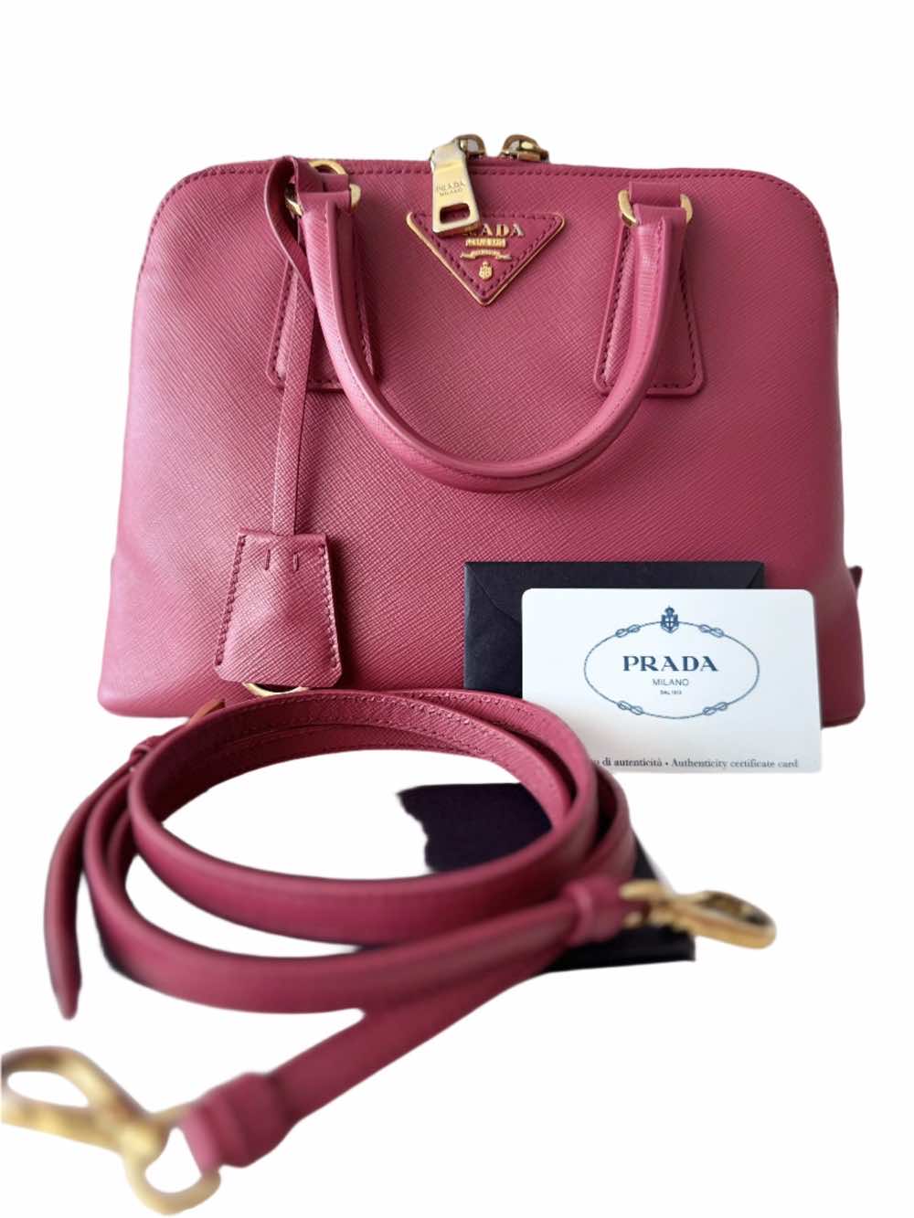 Prada Saffiano Satchel - Image 10