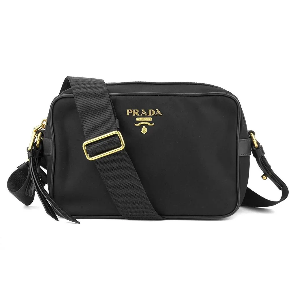 Prada Black Tessuto Nylon Crossbody 1BH089 Black Never worn, with tag - Front View