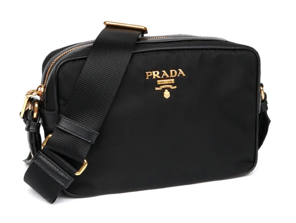 Prada Prada Black Tessuto Nylon Crossbody 1BH089 - Back view