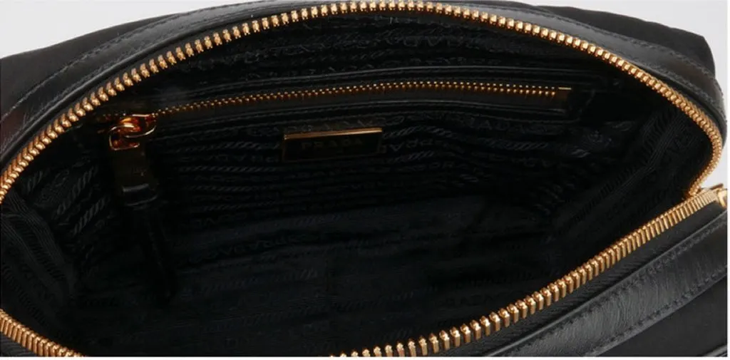 Prada Black Tessuto Nylon Crossbody 1BH089 Black Never worn, with tag - Box View
