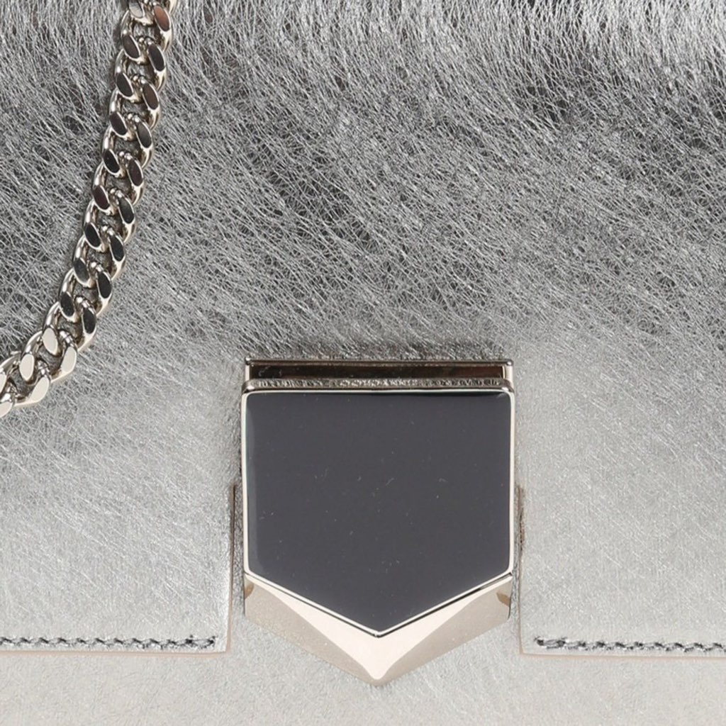 Jimmy Choo Jimmy Choo Metallic Silver Lockett Crossbody Shoulder Bag - Detail 2