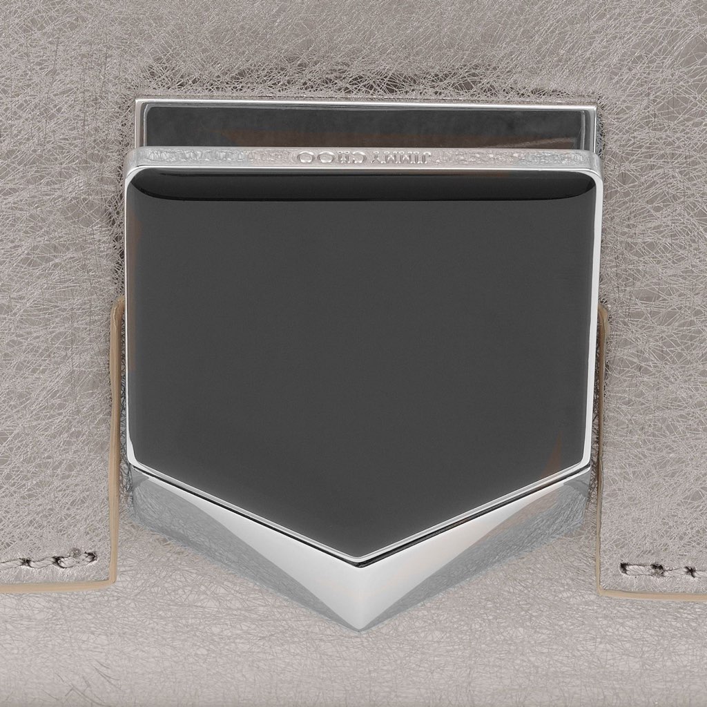Jimmy Choo Jimmy Choo Metallic Silver Lockett Crossbody Shoulder Bag - Image 11