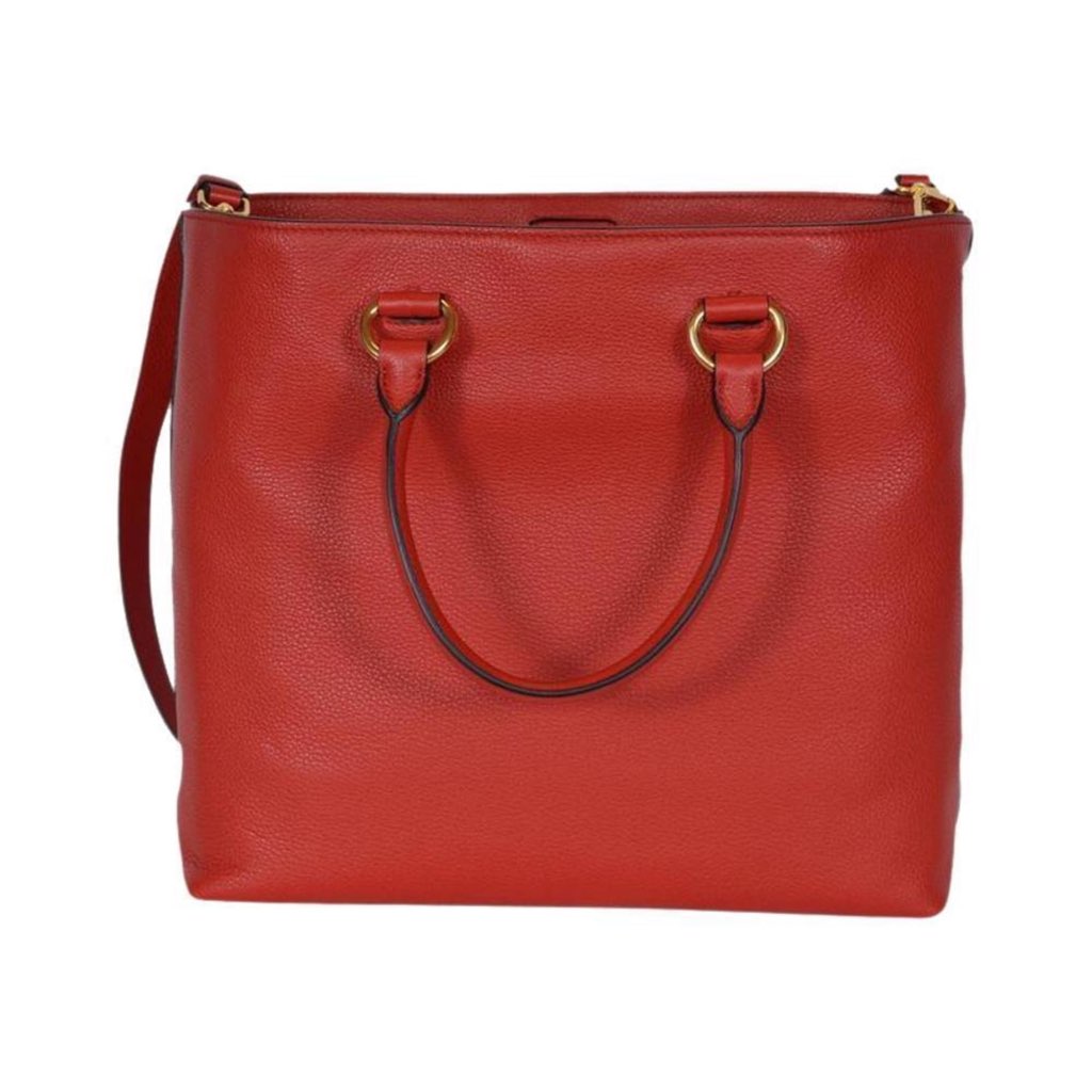 Prada Prada Vitello Phenix Red Leather Shopping Tote - Image 6