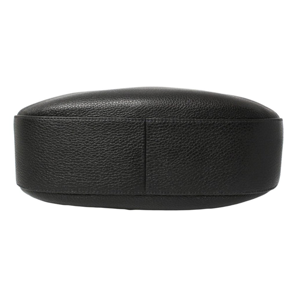 Prada Prada Black Vitello Phenix Leather Web Stripe Strap Crossbody - Side view