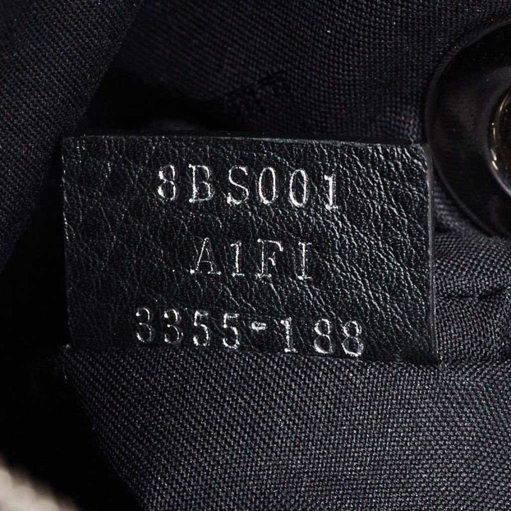 Fendi Fendi Black Leather Pearl Studded Triplette Multi Clutch Handbag - Image 12