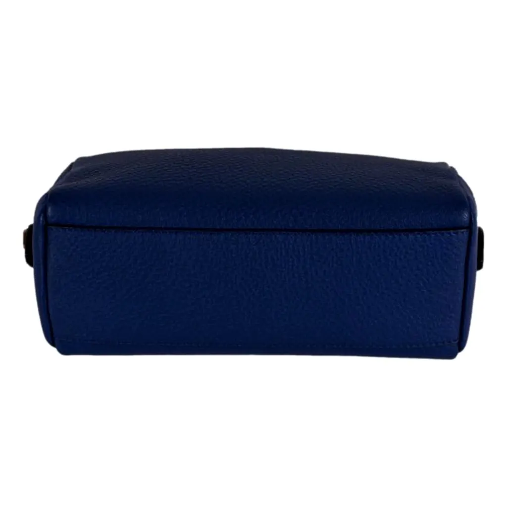 Prada Contenitore Baltico Navy Blue Vitello Daino Vanity Case Blue Leather Never worn, with tag - Box View