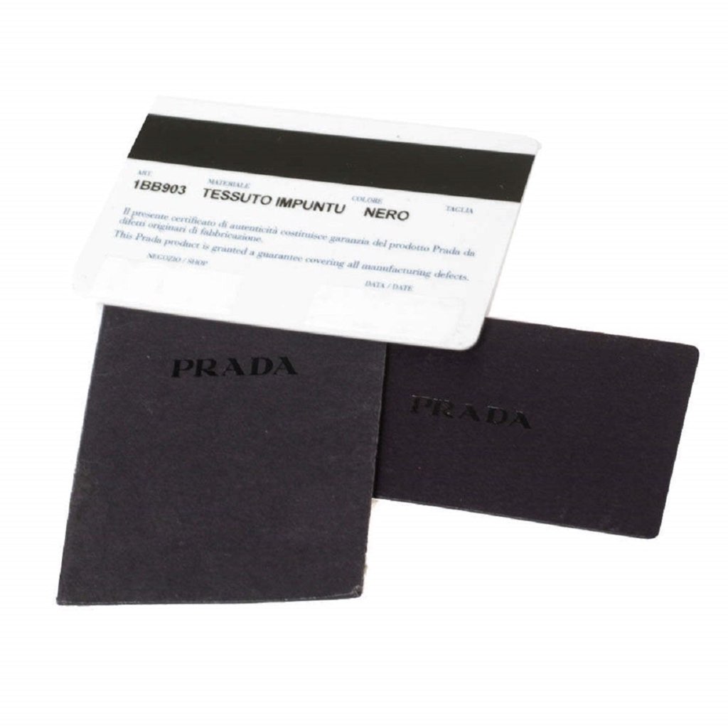 Prada Prada Black Tessuto Nylon Quilted Shoulder Handbag - Image 11